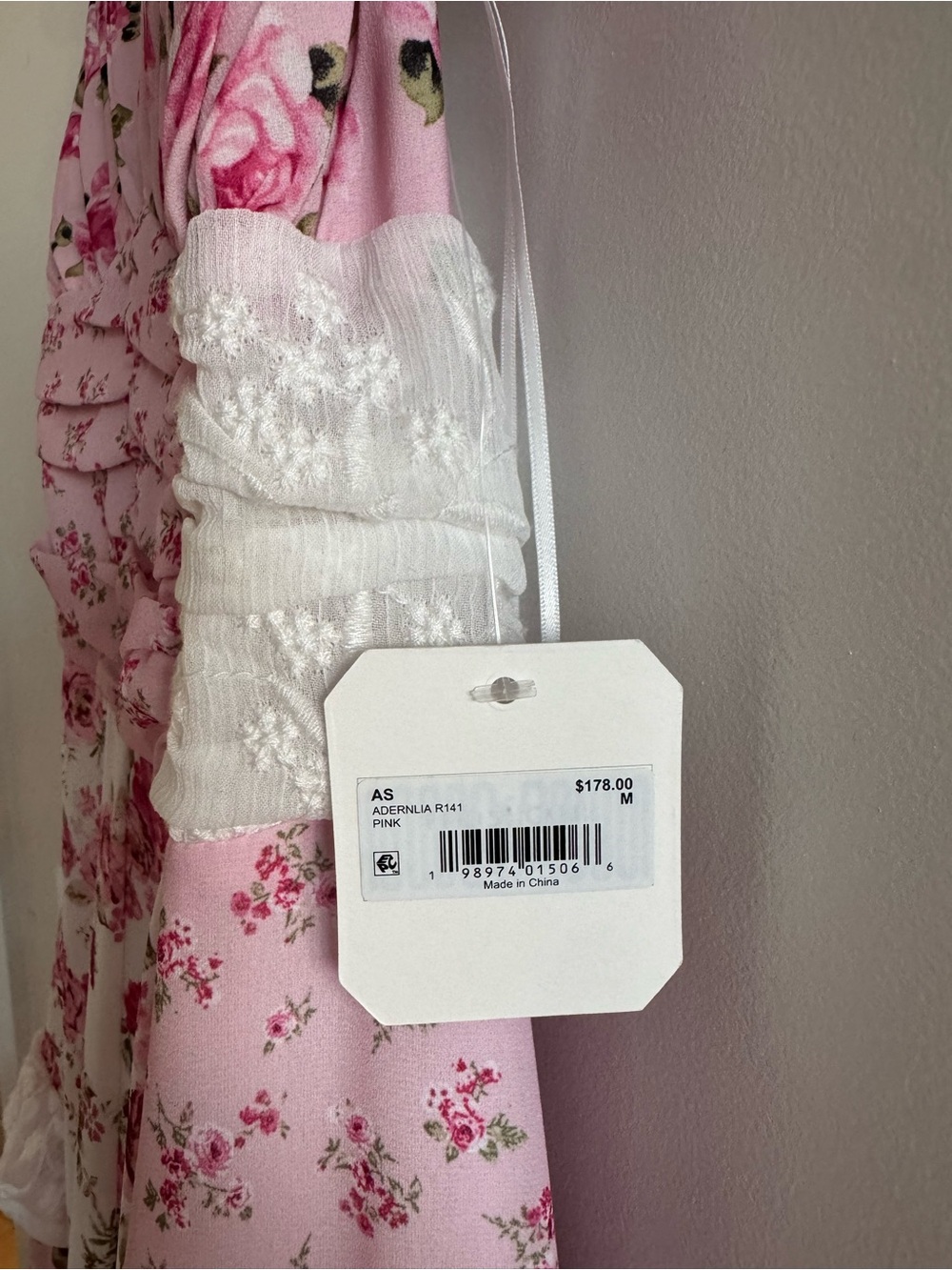 Altar'd State Pink & White Floral Tiered Maxi Dress - Picture 3 of 4